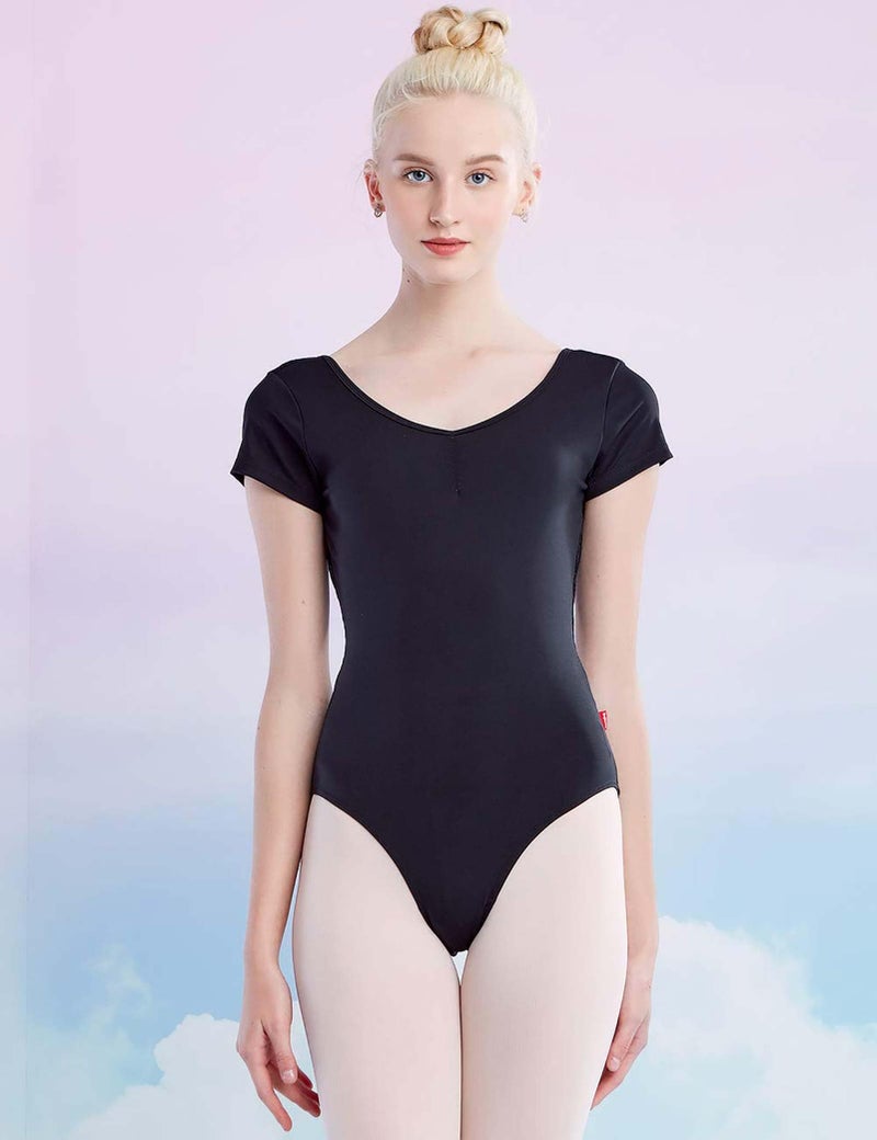 Daydance Lace Lycra Black Women Leotards for Dance, Swim, Gymnastics, Aerial Yoga, - Image 2